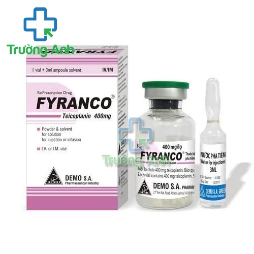 Fyranco 400mg Demo S.A - Điều trị nhiễm khuẩn gram dương
