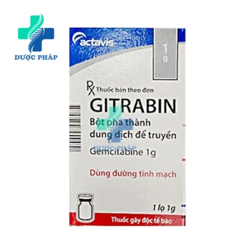 Gitrabin 1g Actavis - Điều trị ung thư vú không thể cắt bỏ