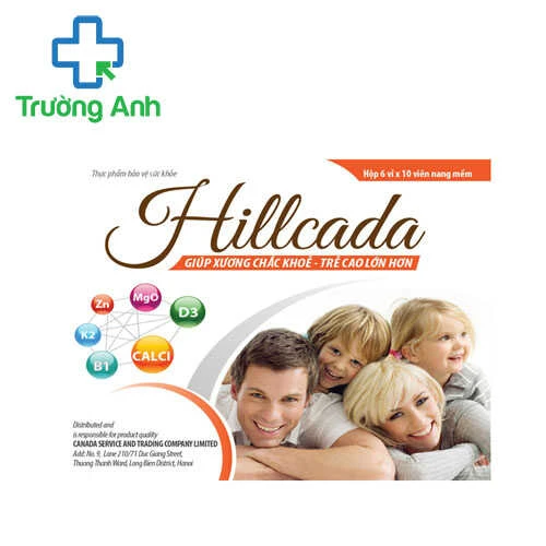 Hillcada Santex - Giúp giảm nguy cơ và chống còi xương