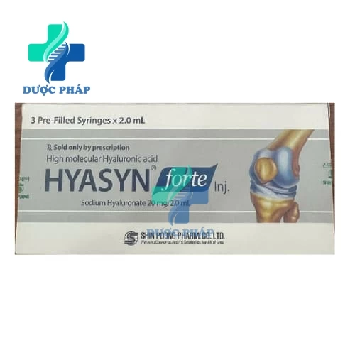 Hyasyn Forte 20mg/2ml Shin Poong Pharm - Điều trị viêm khớp gối