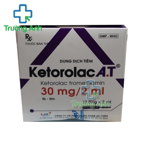 Ketorolac A.T 30mg/2ml - Thuốc điều trị cơn đau vừa và nặng