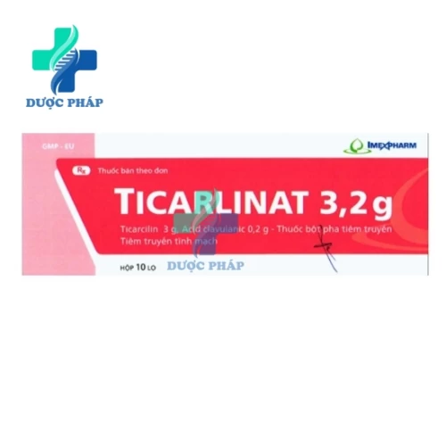 Ticarlinat 3,2g Imexpharm - Điều trị các bệnh nhiễm trùng