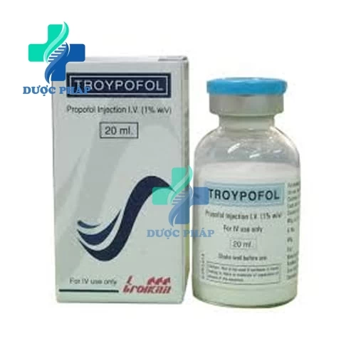 Troypofol 200mg/20ml Troikaa - Thuốc dùng trong gây mê