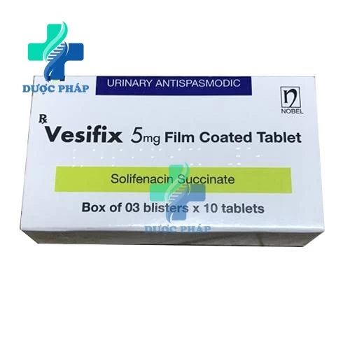 Vesifix 5mg Nobel - Thuốc điều trị tiểu nhiều lần và tiểu gấp