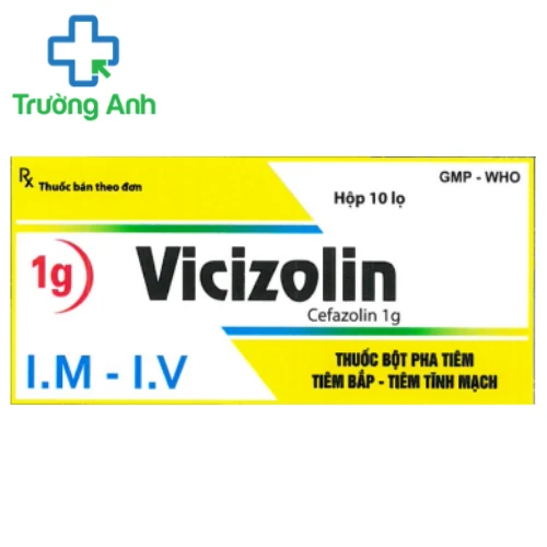 Vicizolin 1g VCP - Điều trị nhiễm khuẩn da và mô mềm