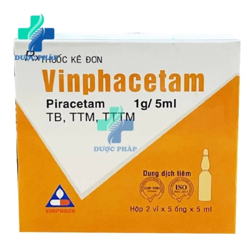 Vinphacetam 1g/5ml Vinphaco - Điều trị chấn thương sọ não