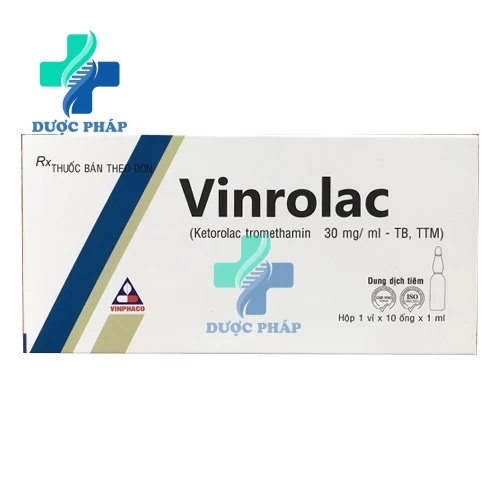 Vinrolac 30mg/2ml Vinphaco - Điều trị cơn đau vừa và nặng