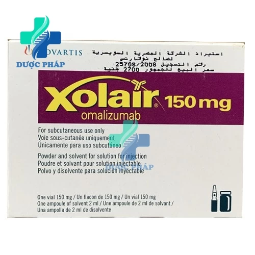 Xolair 150mg Novartis - Điều trị hen phế quản mức độ trung bình