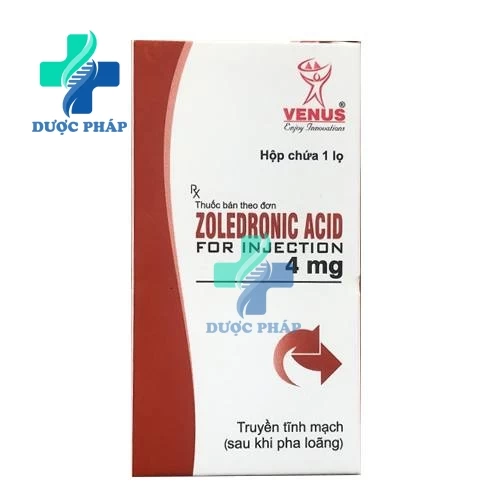 Zoledronic Acid For Injection 4mg Venus - Điều trị tăng calci máu
