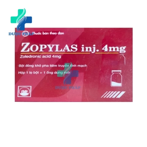 Zopylas inj. 4mg Pymepharco (bột tiêm) - Điều trị tăng calci máu