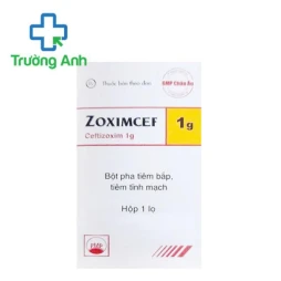 Zoximcef 1g Pymepharco - Thuốc dùng trong điều trị nhiễm khuẩn