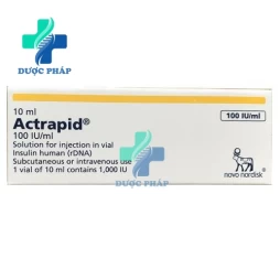 Actrapid 100IU/ml - Thuốc tiêm điều trị bệnh đái tháo đường hiệu quả