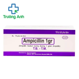 Ampicillin 1gr Mỹ - Thuốc trị viêm đường hô hấp, viêm xoang, viêm tai