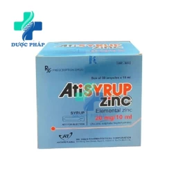 Atisyrup Zinc 20mg/10ml An Thiên