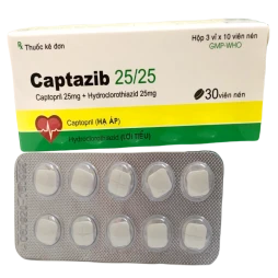 Captazib 25/25 - Thuốc điều trị tăng huyết áp an toàn và hiệu quả