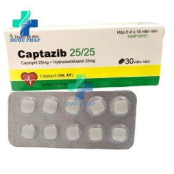 Captazib 25/25 - Thuốc điều trị tăng huyết áp an toàn và hiệu quả