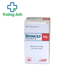 Doncef inj 1g Pymepharco - Điều trị nhiễm khuẩn da và cấu trúc da