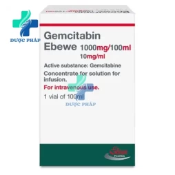 Gemcitabin "Ebewe" 1000mg/100ml - Điều trị ung thư biểu mô tuyến tụy