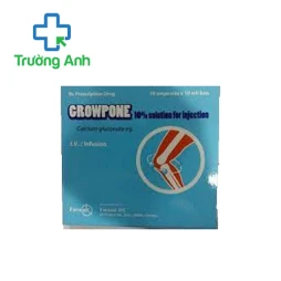 Growpone 10% 10ml Farmak - Điều trị dự phòng thiếu Calci huyết