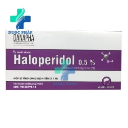 Haloperidol 0,5% 5mg/1ml Danapha - Điều trị kích động tâm thần