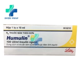 Humulin R 100IU/ml 10ml - Điều trị bệnh nhân đái tháo đường