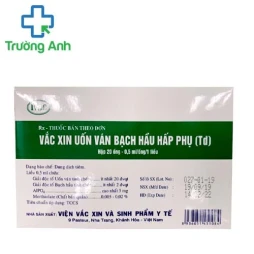 Vắc xin uốn ván bạch hầu hấp phụ (Td) 0,5ml - Dùng cho người từ 7 tuổi