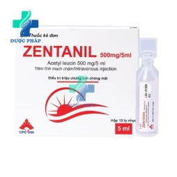 Zentanil 500mg/5ml CPC1HN - Ðiều trị triệu chứng cơn chóng mặt