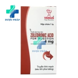 Zoledronic Acid For Injection 4mg Venus - Điều trị tăng calci máu