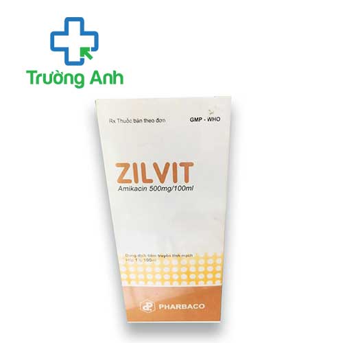 Zilvit 500mg/100ml Pharbaco - Thuốc điều trị nhiễm khuẩn hiệu quả